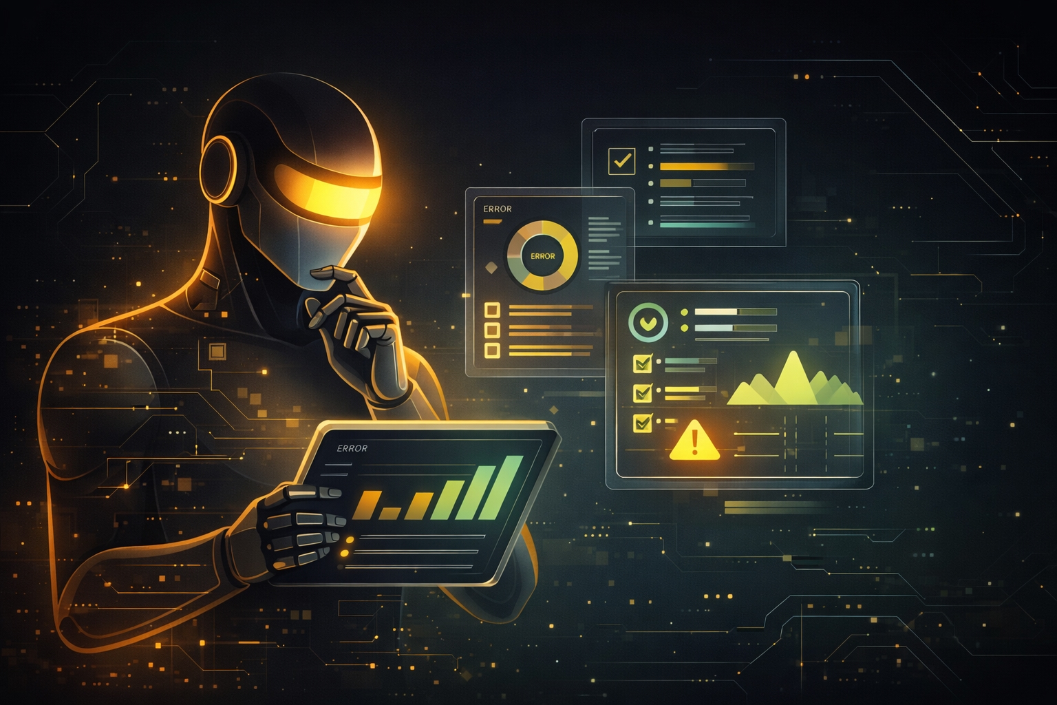 Agente evaluador de IA integrado en el sistema, analizando y validando las salidas de otros agentes mediante métricas de calidad, señales de confianza y controles de coherencia antes de que el resultado llegue al usuario